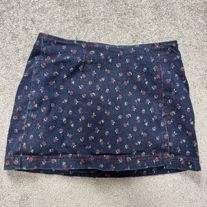 Vintage 90's Rose Pattern Skort Bubblegum Waist 24" Size 5 Girls